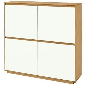 Höffner Schukommode  Tiba ¦ weiß ¦ Maße (cm): B: 127 H: 124 T: 37.0