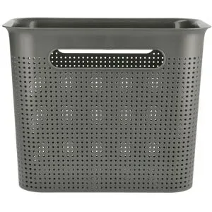 Rotho Aufbewahrungsbox  BRISEN ¦ grau ¦ Polypropylen ¦ Maße (cm): B: 26 H: 21 T: