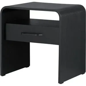 Höffner Nachttisch  Skagen ¦ schwarz ¦ Maße (cm): B: 51 H: 50 T: 41.0