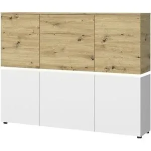 Höffner Highboard Soft-Close Luci ¦ weiß ¦ Maße (cm): B: 166 H: 132 T: 40.0