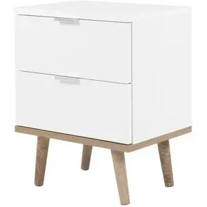 Höffner Nachtkommode  Gallese ¦ weiß ¦ Maße (cm): B: 40 H: 51,9 T: 30.0
