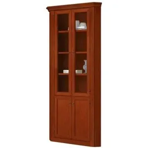 maison bleue Eckvitrine  Petit Chalet ¦ braun ¦ Maße (cm): B: 76 H: 226 T: 76.0