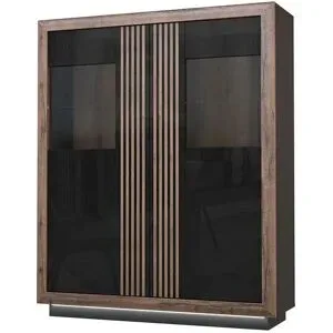 Höffner Highboard  Sevilla ¦ schwarz ¦ Maße (cm): B: 133 H: 162 T: 42.0