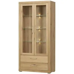 smart Vitrine  Oslo ¦ holzfarben ¦ Maße (cm): B: 91 H: 189 T: 42.0