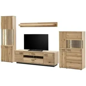 Woodford Wohnkombination  Monta ¦ holzfarben ¦ Maße (cm): B: 330 H: 208 T: 50.0