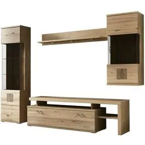 Woodford Wohnkombination  Ken ¦ holzfarben ¦ Maße (cm): B: 290 H: 209 T: 51.0