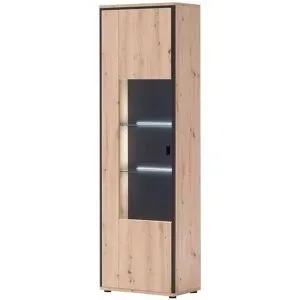 uno Vitrine  Argon ¦ holzfarben ¦ Maße (cm): B: 63 H: 210 T: 38.0
