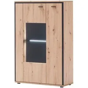 uno Highboard  Argon ¦ holzfarben ¦ Maße (cm): B: 93 H: 142 T: 38.0