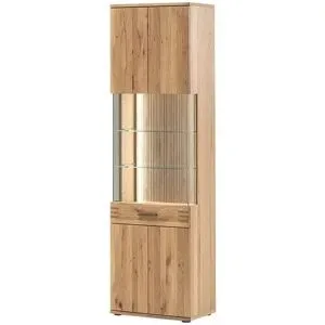 Woodford Vitrine  Monta ¦ holzfarben ¦ Maße (cm): B: 60 H: 208 T: 37.0