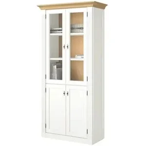 maison bleue Vitrine  Petit Chalet ¦ holzfarben ¦ Maße (cm): B: 92 H: 91 T: 44.0