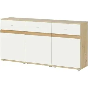 Höffner Sideboard  Binz ¦ weiß ¦ Maße (cm): B: 135 H: 90 T: 40.0