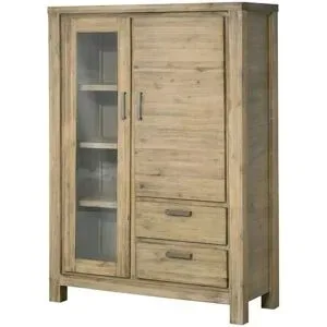 Woodford Vitrine  Borneo ¦ holzfarben ¦ Maße (cm): B: 109 H: 155 T: 45.0