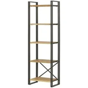Höffner Bücherregal aus massivem Akazienholz Detroit ¦ holzfarben ¦ Maße (cm): B: 65 H: