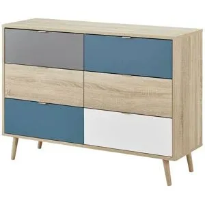 Höffner Kommode  Cabia ¦ mehrfarbig ¦ Maße (cm): B: 120 H: 87 T: 40.0