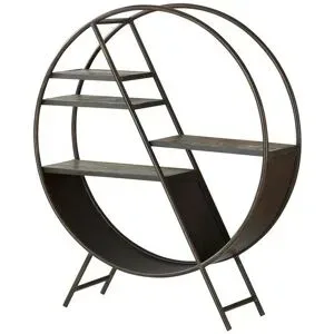 Höffner Regal  Kamala ¦ schwarz ¦ Maße (cm): B: 125 H: 145 T: 35.0