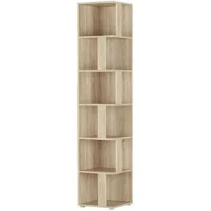 Höffner Eckregal  Berbenno ¦ holzfarben ¦ Maße (cm): B: 38 H: 185 T: 38.0