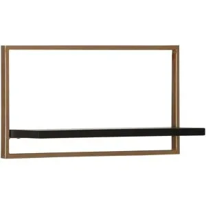 Höffner Wandregal  Frame ¦ gold ¦ Maße (cm): B: 65 H: 35 T: 20.0