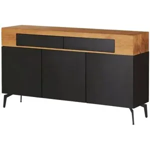 Höffner Sideboard  Enego ¦ schwarz ¦ Maße (cm): B: 160 H: 90 T: 40.0