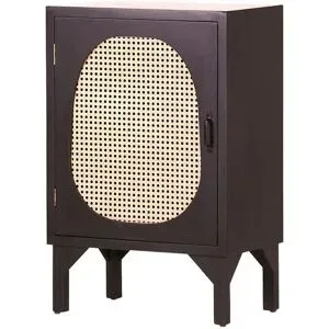 Höffner Sideboard  Pine ¦ schwarz ¦ Maße (cm): B: 60 H: 91 T: 37.0