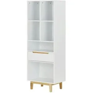 Höffner Highboard  Brescia ¦ weiß ¦ Maße (cm): B: 60 H: 162 T: 38.0