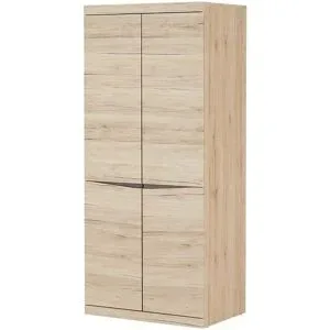 Höffner Drehtürenschrank  Turino ¦ holzfarben ¦ Maße (cm): B: 86 H: 196 T: 58.0