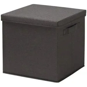 Höffner Aufbewahrungsbox mit Deckel   ¦ schwarz ¦ Maße (cm): B: 31,5 H: 30 T: 31.5