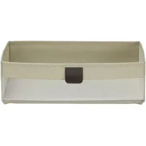 Höffner Aufbewahrungsbox faltbar   ¦ creme ¦ Maße (cm): B: 38 H: 12 T: 26.0