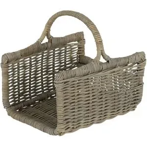 HOME STORY Kaminkorb   ¦ braun ¦ Rattan ¦ Maße (cm): B: 45 H: 45 T: 38.0