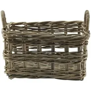 HOME STORY Rattankorb  2er Set   ¦ braun ¦ Rattan ¦ Maße (cm): B: 38 H: 29 T: