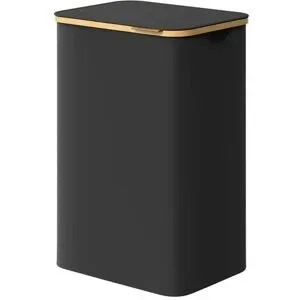 Höffner Wäschekorb   ¦ schwarz ¦ Polyester ¦ Maße (cm): B: 42 H: 70,5