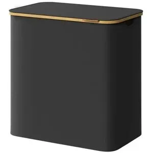 Höffner Wäschekorb   ¦ schwarz ¦ Polyester ¦ Maße (cm): B: 60 H: 70,5