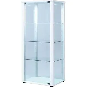 Höffner Vitrine  Kavisa ¦ weiß ¦ Maße (cm): B: 50 H: 114,5 T: 38.0