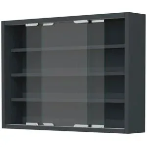 Höffner Hängevitrine  Agisa ¦ grau ¦ Maße (cm): B: 57 H: 40 T: 10.0