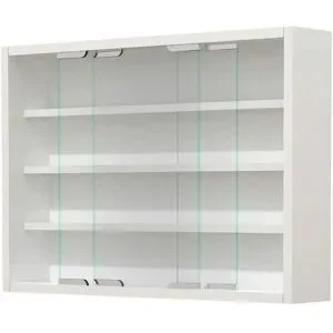 Höffner Hängevitrine  Agisa ¦ weiß ¦ Maße (cm): B: 57 H: 40 T: 10.0