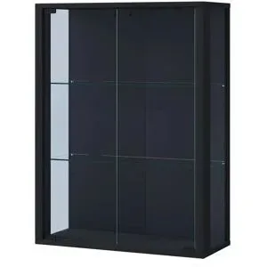 Höffner Hängevitrine  Udina ¦ schwarz ¦ Maße (cm): B: 60 H: 80 T: 25.0
