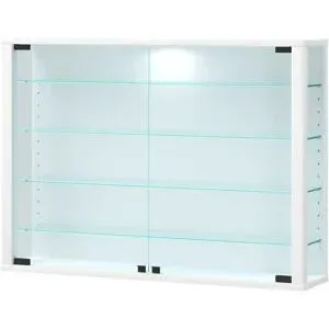 Höffner Hängevitrine  Vitrosa ¦ weiß ¦ Maße (cm): B: 82,6 H: 59,9