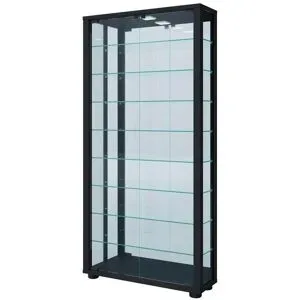 Höffner Hängevitrine  Vitrosa ¦ schwarz ¦ Maße (cm): B: 59 H: 114,3 T: 18.0