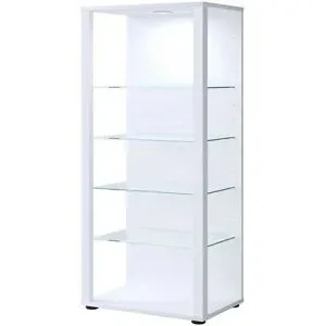 Höffner Vitrine  Glasol ¦ weiß ¦ Maße (cm): B: 51,8 H: 114,5 T: 34.8