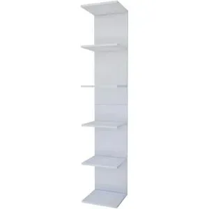 Höffner Wandregal  Lazas ¦ weiß ¦ Maße (cm): B: 35 H: 180