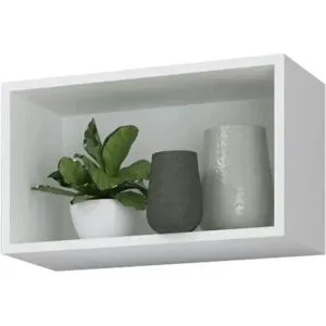 Höffner Hängeregal  Arila ¦ weiß ¦ Maße (cm): B: 50 H: 30