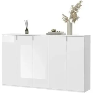 Höffner Schuhschrank-Set  Projekt X ¦ weiß ¦ Maße (cm): B: 152 H: 99 T: 34.0