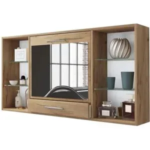 Höffner Hängeregal  Teala ¦ holzfarben ¦ Maße (cm): B: 115 H: 60