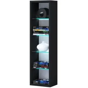Höffner Hängeregal  Rasito ¦ schwarz ¦ Maße (cm): B: 21 H: 76,6