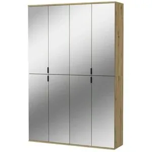 Höffner Garderobenschrank  Projekt X ¦ holzfarben ¦ Maße (cm): B: 122 H: 193 T: 34.0