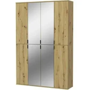 Höffner Mehrzweckschrank-Set  Projekt X ¦ holzfarben ¦ Maße (cm): B: 121 H: 193 T: 34.0