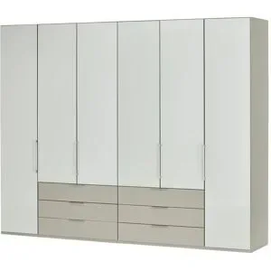 Höffner Drehtürenschrank  Taro 1000 ¦ grau ¦ Maße (cm): B: 300 H: 236 T: 58.0