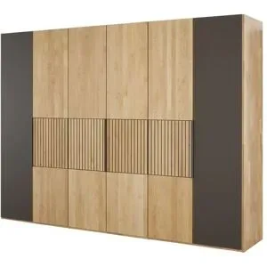 Höffner Drehtürenschrank  WSM 4400 ¦ holzfarben ¦ Maße (cm): B: 301,9 H: 223,3 T: 62.0