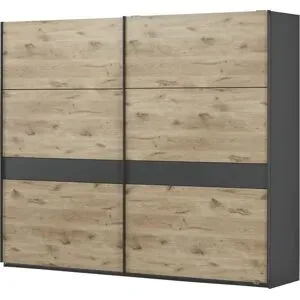 uno Schwebetürenschrank in Viking Oak hell Bilbao ¦ holzfarben ¦ Maße (cm): B: