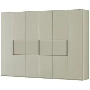 LEONARDO Drehtürenschrank 6 türig Avignon ¦ grau ¦ Maße (cm): B: 300 H: 216 T: