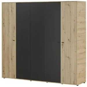 Höffner Kleiderschrank 5-türig  Calvas ¦ Maße (cm): B: 227,5 H: 210,5 T: 54.5